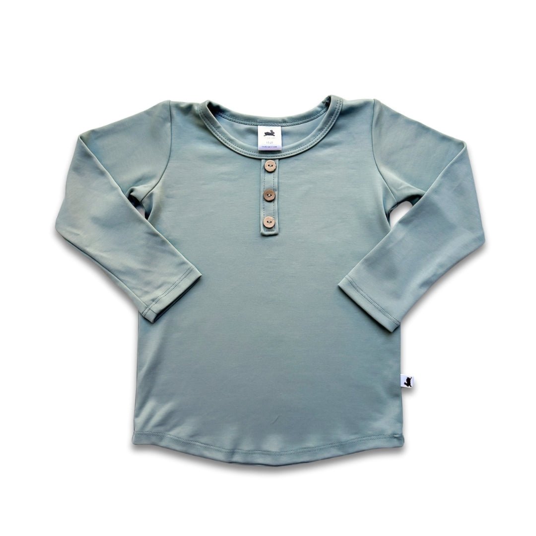 Baby/Kids Bamboo Henley Long-Sleeve Shirt — Last Call
