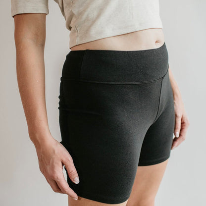 Ladies' High-Waisted Bamboo Bike Shorts — Last Call