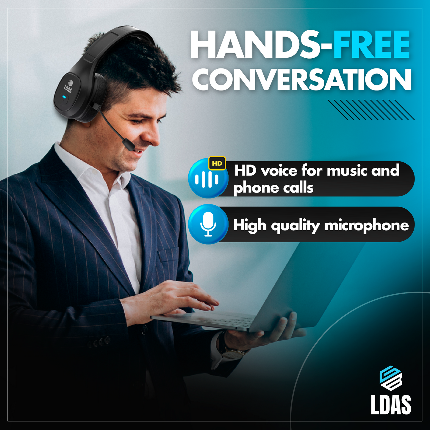 LDAS Trucker Bluetooth Headset GeForce1 (TH11)