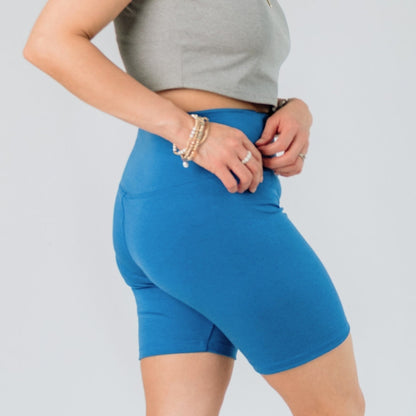Ladies' High-Waisted Bamboo Bike Shorts — Last Call