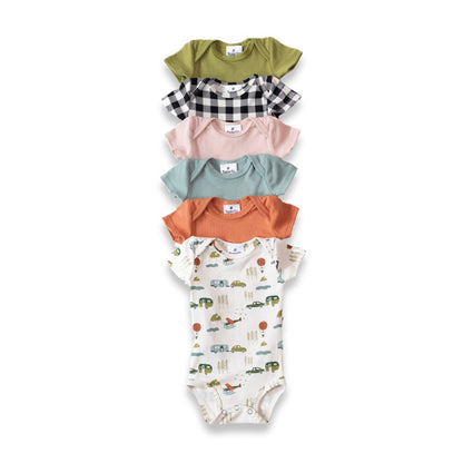 Baby Short Sleeve Bamboo Onesie — Last Call