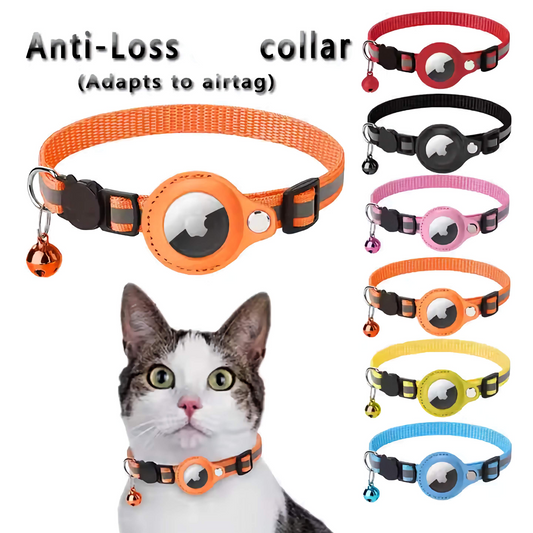 Pet AirTag Holder Collar – Anti-Loss for Cats & Dogs