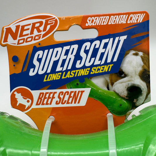 Beef-Scented Barbell Dog Toy – Durable 7" Chew & Fetch Toy