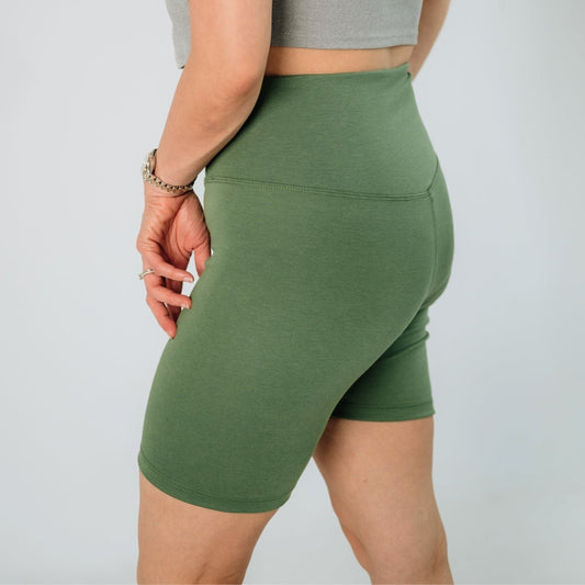 Ladies' High-Waisted Bamboo Bike Shorts — Last Call