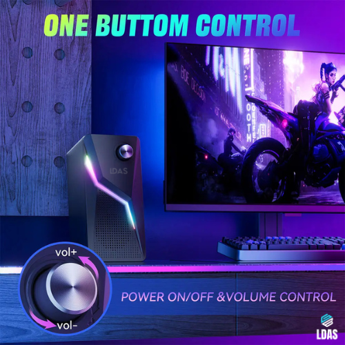 LDAS - A8 Computer Speakers for Desktop Monitor, USB/USB-C Powered PC Speakers