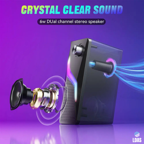 LDAS - A8 Computer Speakers for Desktop Monitor, USB/USB-C Powered PC Speakers