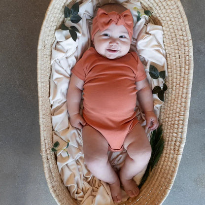 Baby Short Sleeve Bamboo Onesie — Last Call