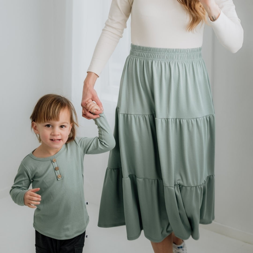 Baby/Kids Bamboo Henley Long-Sleeve Shirt — Last Call