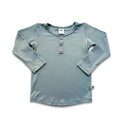 Baby/Kids Bamboo Henley Long-Sleeve Shirt — Last Call