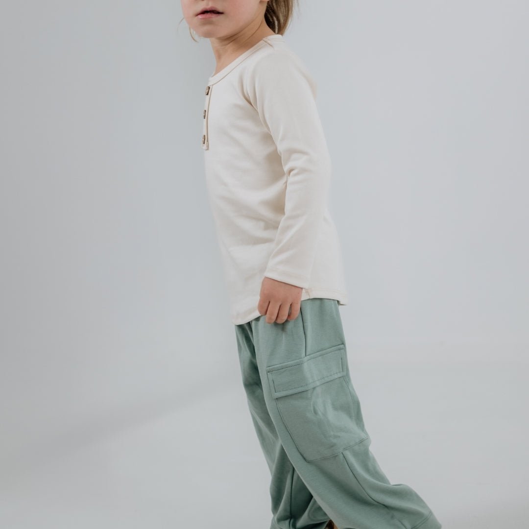 Baby/Kids Bamboo Henley Long-Sleeve Shirt — Last Call