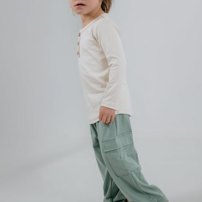 Baby/Kids Bamboo Henley Long-Sleeve Shirt — Last Call