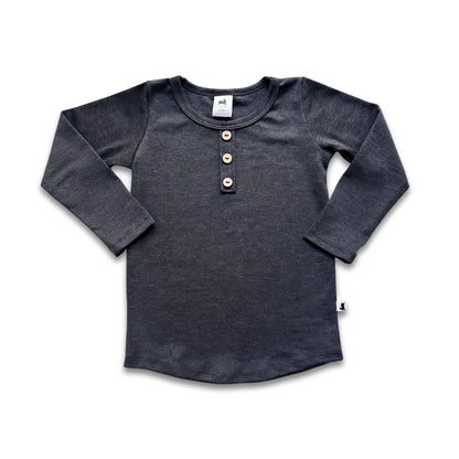 Baby/Kids Bamboo Henley Long-Sleeve Shirt — Last Call