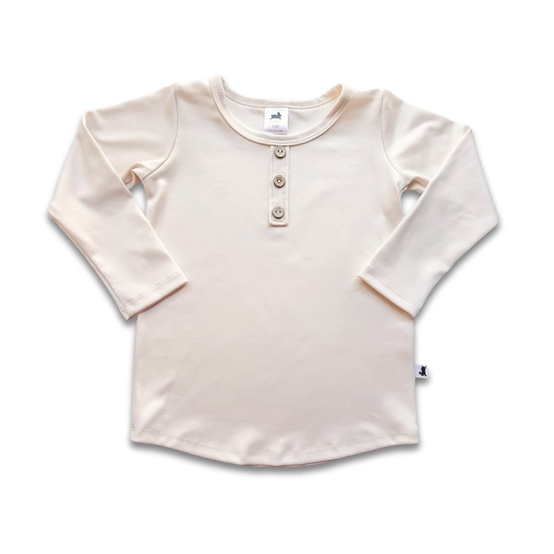 Baby/Kids Bamboo Henley Long-Sleeve Shirt — Last Call