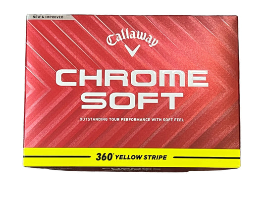 Callaway Chrome Soft 24 360° Yellow Stripe