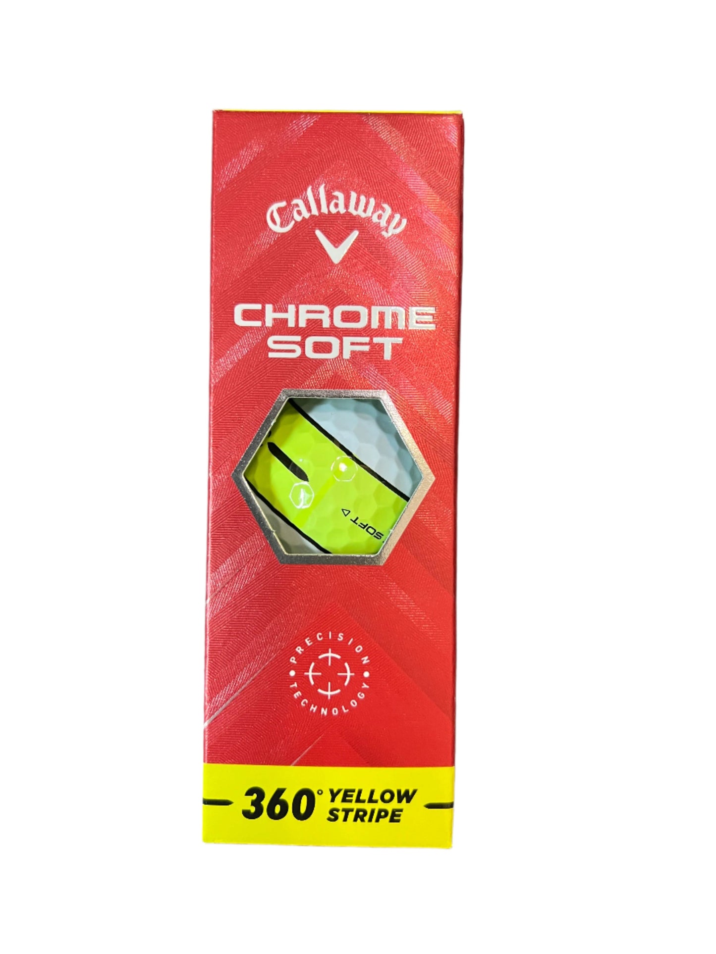 Callaway Chrome Soft 24 360° Yellow Stripe