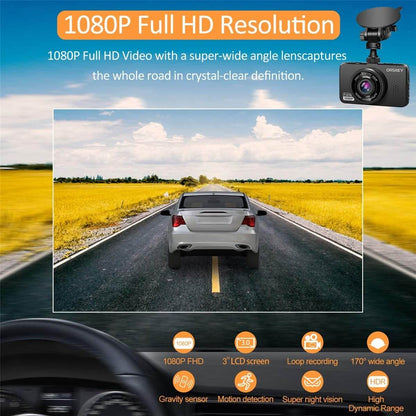 LDAS Dash Cam for Cars Front and Rear and SD Card Included