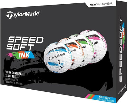 TaylorMade TM25 SpeedSoft Ink Multi Golf Balls