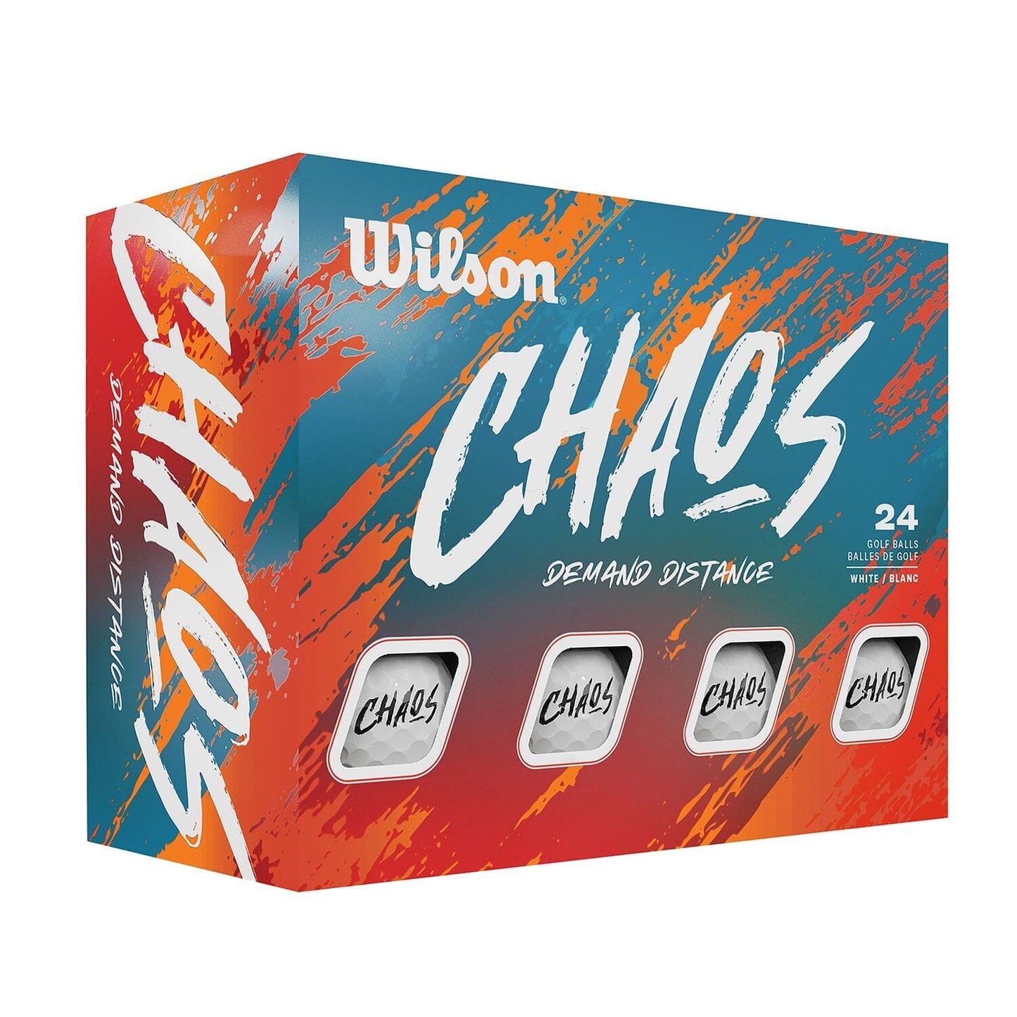WILSON Chaos Coloured Golf Balls