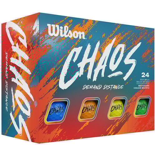 WILSON Chaos Coloured Golf Balls